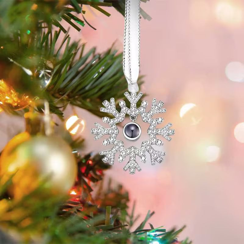 Christmas Frosted Memories Photo Ornament