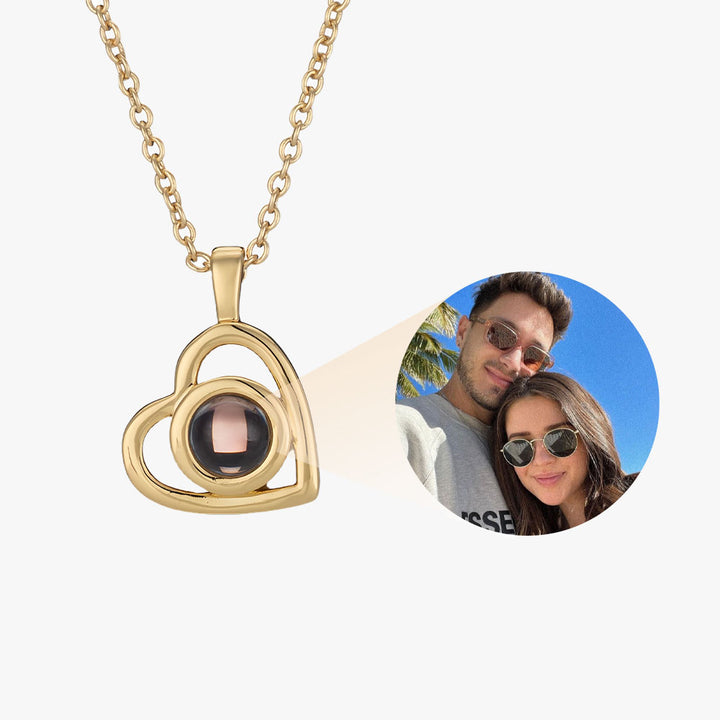 Personalized Heart Photo Necklace