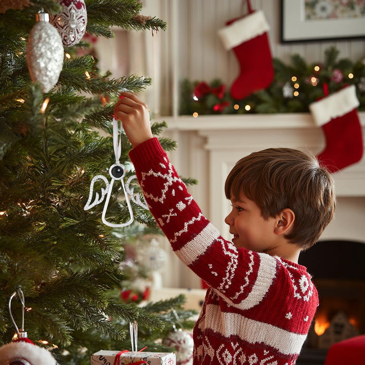 Personalized Christmas Angel Photo Ornament