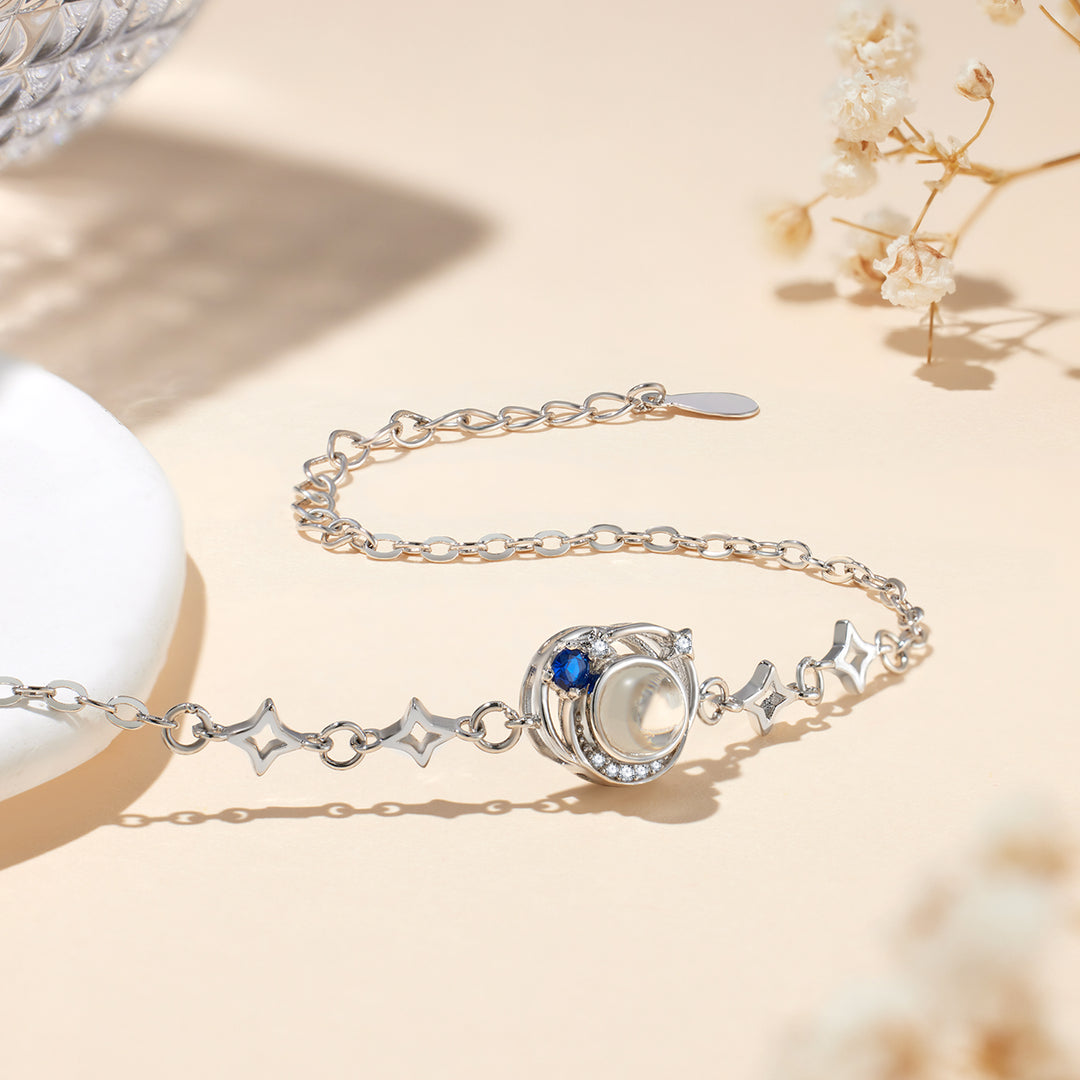 Starry Sky Photo Bracelet in 925 Silver