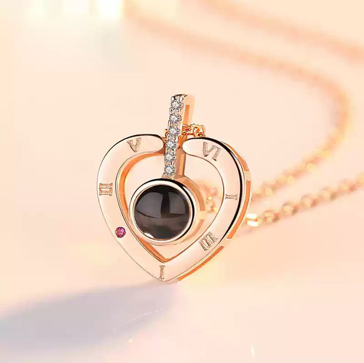 Custom Love Photo Projection Necklace