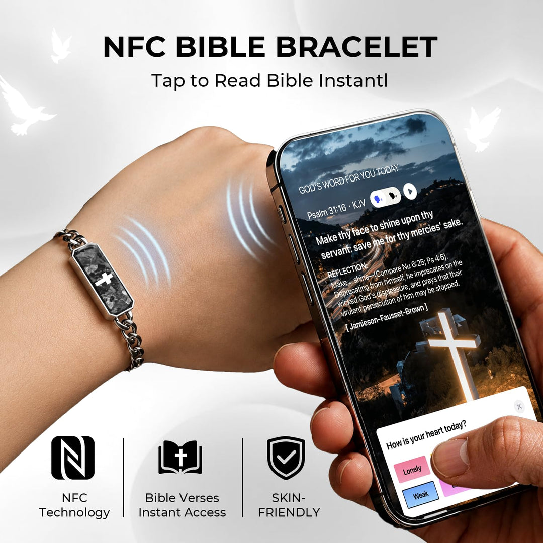 Belela NFC Bible Bracelet for Daily Verses
